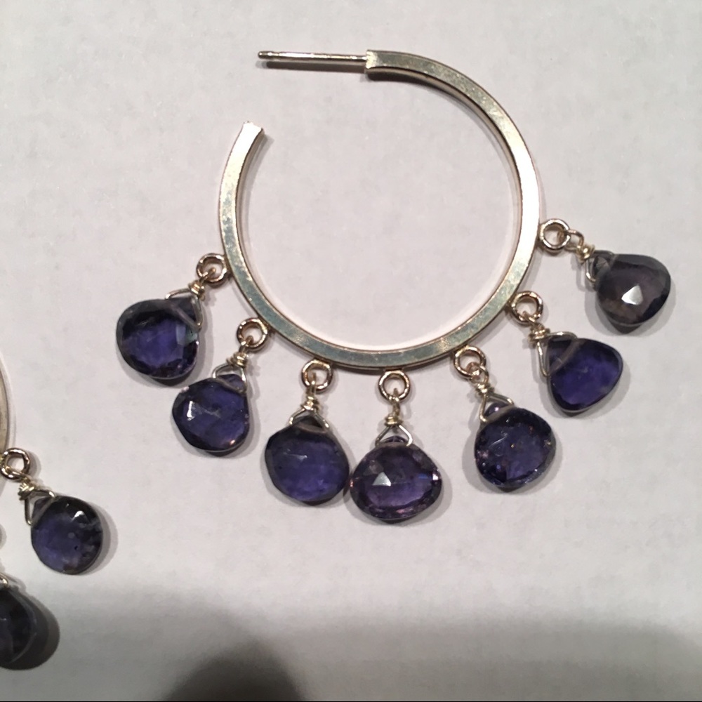 Hoop Earrings - 6th CHAKRA: Self-Reflection
